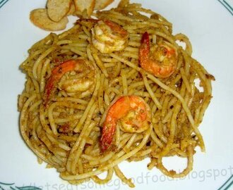 She just wanted to cook for me - Shrimp and Aligue Pasta
