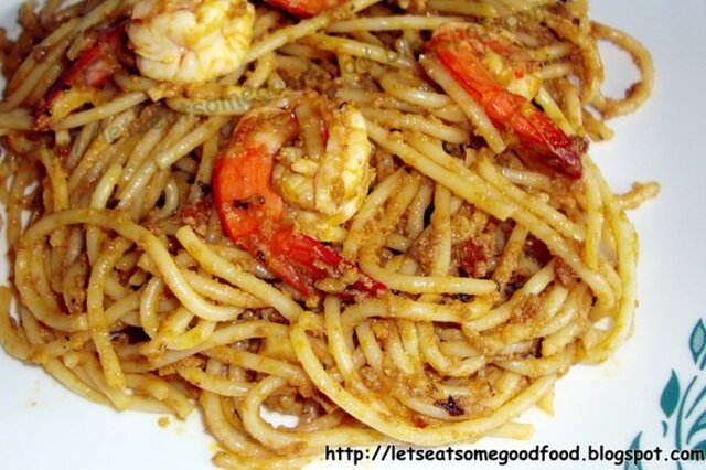 My Favorite - Shrimp and Aligue Pasta Recipe