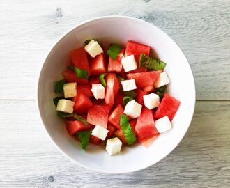 Watermeloen met Feta salade - Afvallen Almere