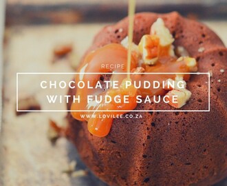 Hot Chocolate Pudding Recipe with Fudge Sauce