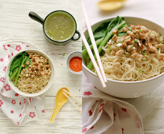 Mie Ayam / Chinese Indonesian style chicken noodles