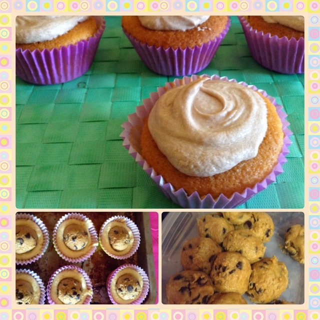Baking Day: Chocolate Chip Cookie Dough Cupcake