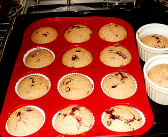 Muffini sa malinama i čokoladom