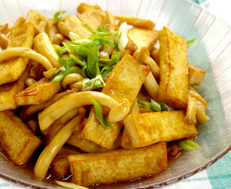 Stir-fried Tofu with Snow Mushroom [Y3K Recipes Issue No. 57]