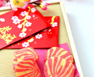 Rosy Batik Cookies [CNY Bakes 2011 - Part I]