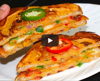 Besan Toast Cheese Sandwich Recipe Video