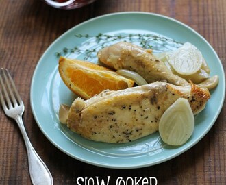 Slow Cooker Whole Chicken with Oranges