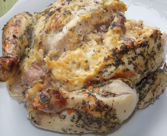Tymiankowy kurczak z farszem pieczarkowo-serowym