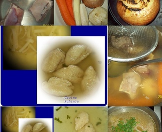 Domaca juneca supa sa domacim rezancima ili knedlama…domace je najbolje :)