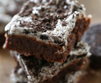 Cookies and Cream Frosted Brownies