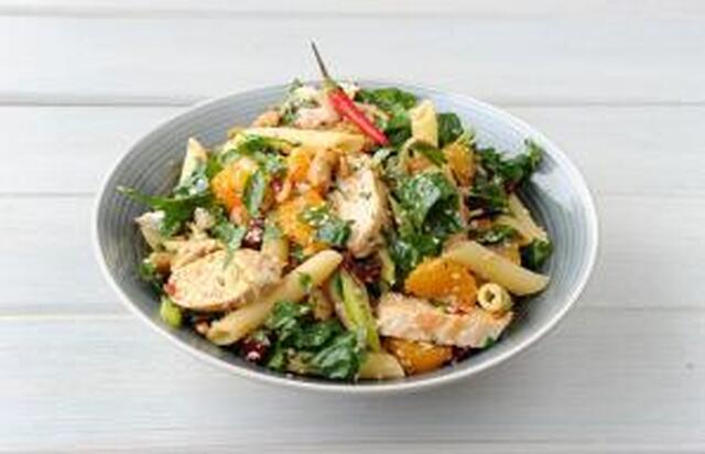 Asian Spinach and Chicken Pasta Salad