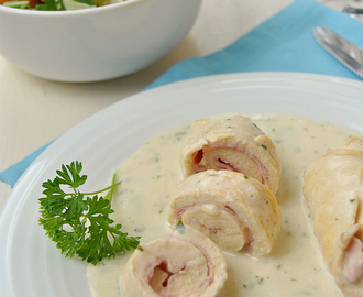 Chicken Rolls with Ham and Cheese