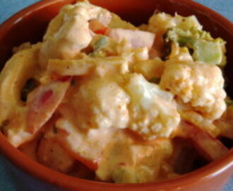 Curry Gemüse Chicken Salat