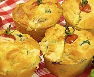 Muffin salati con formaggio e verdure: la ricetta facile e veloce