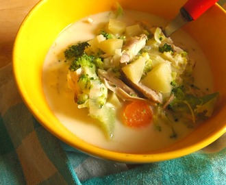 Zupa brokułowa z kurczakiem/Broccoli soup with chicken