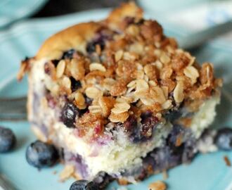 Blueberry Coffee Cake with Coconut Streusel