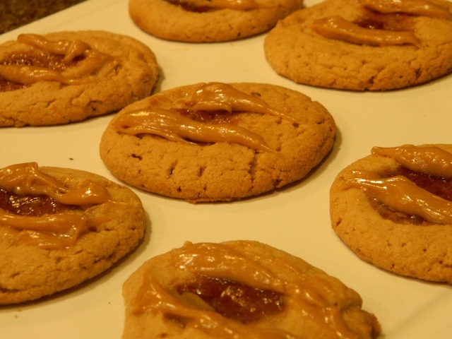 Peanut Butter & Strawberry Jelly Cookies