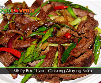 Stir-fry Beef Liver