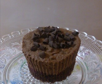 Chokladmousse"muffins" med hallon