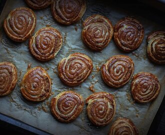 Roladki francuskie z pastą fasolową - Puff pastry rolls with beans paste