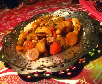 Tajine legumes couscous marocain