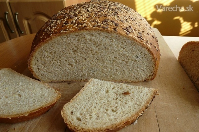 Zdravý domáci chlieb s mäkkou kôrkou - mierne na pare (fotorecept)