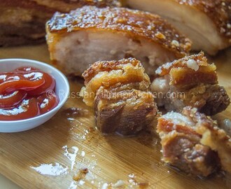 Filipino Lechon Kawali (Deep-Fried Crispy Pork Belly)