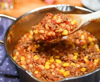 Barnens snabba chili con carne (på bara 15 minuter)
