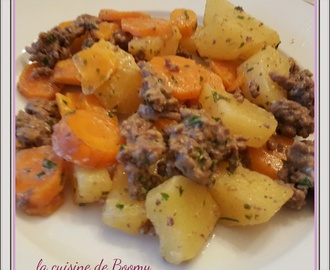 Ragoût de pommes de terre et carottes au boeuf haché WW