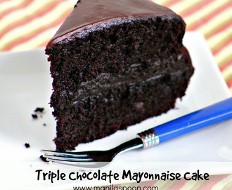 Triple Chocolate Mayonnaise Cake