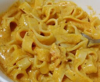 Prawn tagliatelle pasta (for 2 to 3 people)
