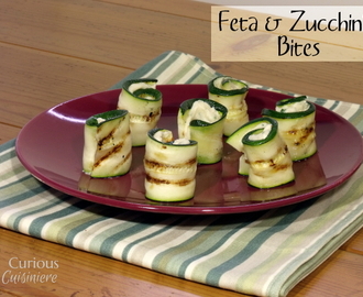 Feta Zucchini Bites #SundaySupper