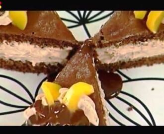 Video recept: Dvobojna torta s breskvama