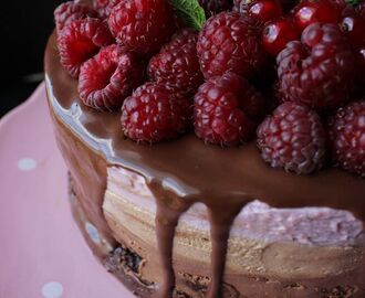 Torta 4 čokolade sa malinama / Chocolate Raspberry Cake