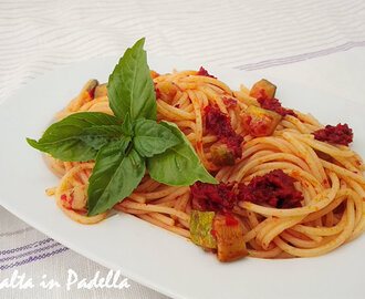 Spaghetti piccanti con Zucchine e Nduja di Spilinga