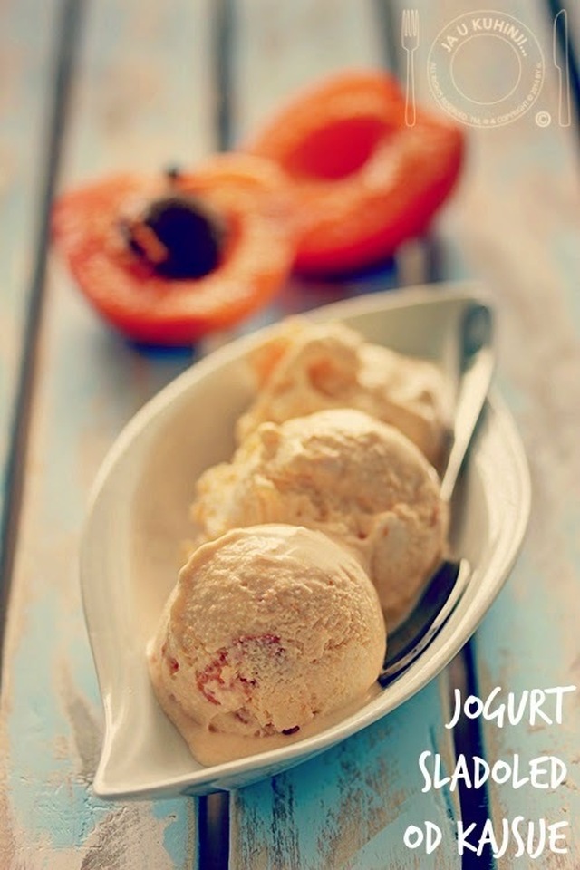 Sladoled od kajsije i jogurta / Frozen Yogurt With Apricot
