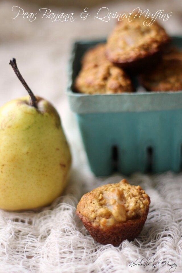 Pear, Banana, and Quinoa Muffins for #TwelveLoaves