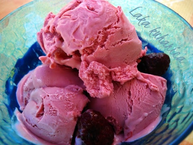 Sladoled od maline :: Raspberry ice cream