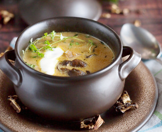Śmietankowa zupa grzybowa / Creamy mushroom soup