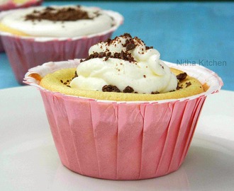 Hokkaido Chiffon Cupcakes | Very Soft Party Cup Cakes Recipe