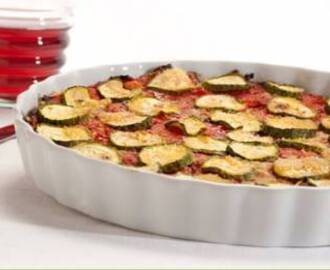 RICETTE CONTORNI -Zucchine con speck al forno