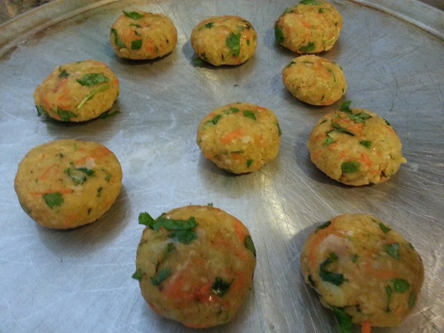 Baked Soya and Potatoes , Cheese tikkis