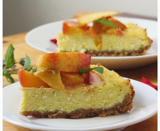 Torta od sira s breskvama/ Cheesecake with peach topping