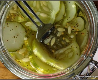 Hot and Sweet Refrigerator Pickles