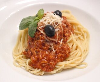 Thunfisch Spaghetti in fruchtiger Tomatensauce