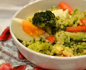 Kasza jaglana z brokułem - 100% zdrowia i dużo smaku :)