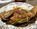Steamed Hamour Fish with Scallion and Lemongrass