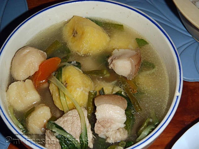 Nilagang Baboy at Saging (Pork Soup)