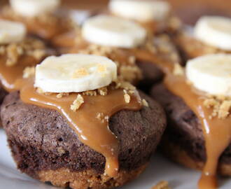 RECIPE: Gluten Free Banoffee Brownies using the Betty Crocker Gluten Free Chocolate Fudge Brownie Mix