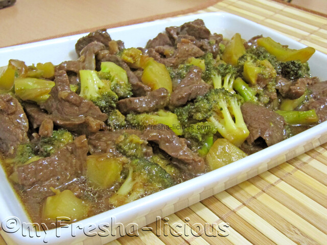 Beef and Broccoli in Oyster Sauce